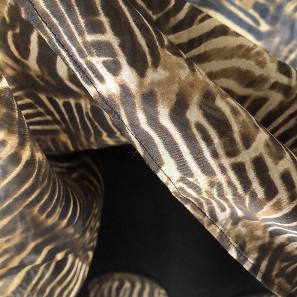 Mackage Long Sleeves  Dress Black&Gold Chiffon Silk - Picture 8 of 10